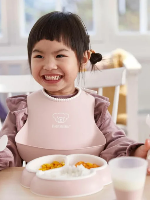 Kinderservies Bliss met slabbetje, 4-delig