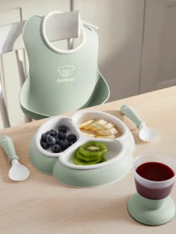 Kinderservies Bliss met slabbetje, 4-delig