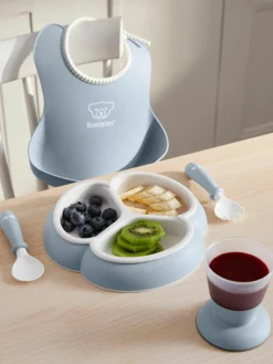 Kinderservies Bliss met slabbetje, 4-delig