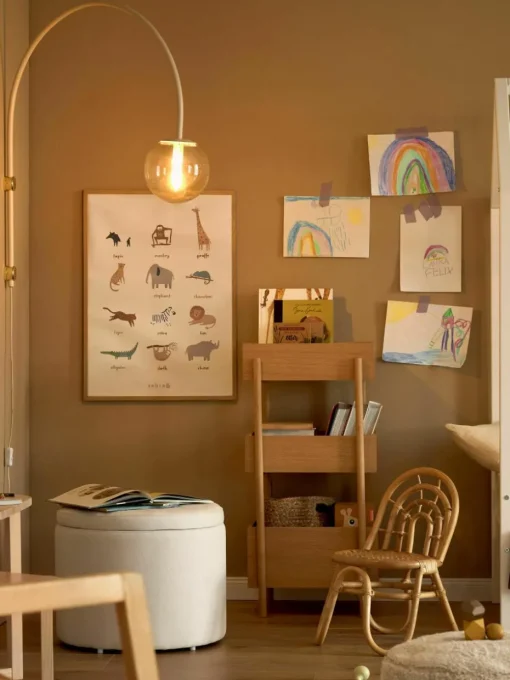 Kinderstoel Rainbow van rotan