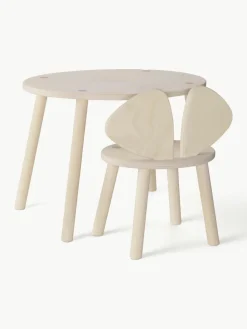 Kindertafel Mouse met kinderstoel, set van 2