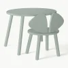 Kindertafel Mouse met kinderstoel, set van 2