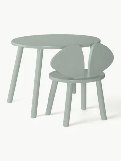 Kindertafel Mouse met kinderstoel, set van 2