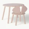 Kindertafel Mouse met kinderstoel, set van 2