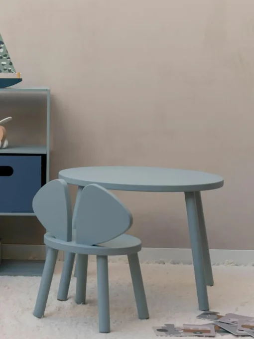 Kindertafel Mouse met kinderstoel, set van 2