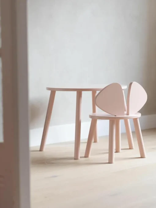 Kindertafel Mouse met kinderstoel, set van 2