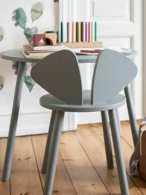 Kindertafel Mouse met kinderstoel, set van 2