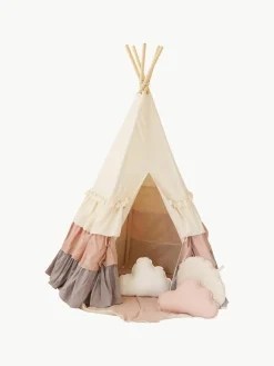 Kindertipi ruches met ruches en mat