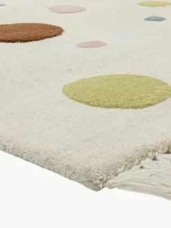 Kindervloerkleed Clennie gemaakt van wol