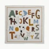 Kindervloerkleed Memmo met meerkleurige alfabetprint