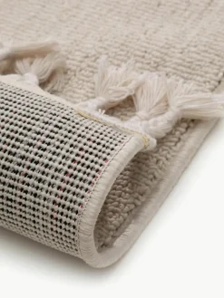 Kindervloerkleed Momo met kwastjes en hoog-laag effect
