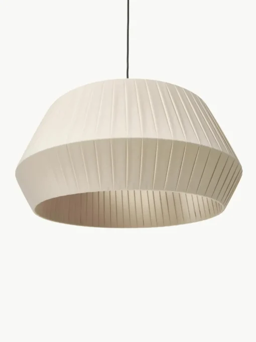 Klassieke hanglamp Dicte van geplooide stof