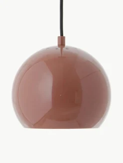 Kleine bolvormige hanglamp Ballbraun