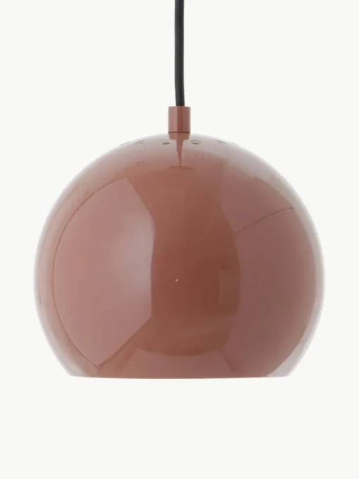 Kleine bolvormige hanglamp Ballbraun