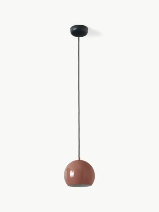 Kleine bolvormige hanglamp Ballbraun