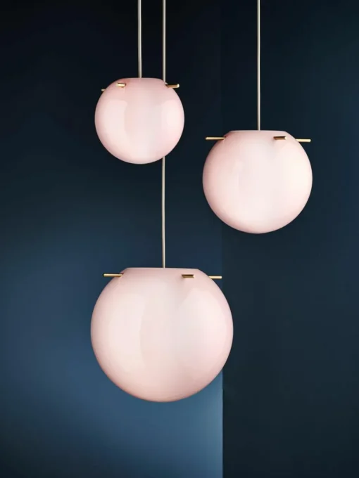 Kleine bolvormige hanglamp Koi, in verschillende formaten
