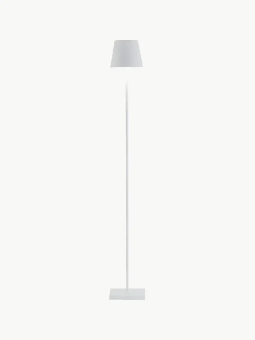 Kleine dimbare LED vloerlamp Poldina, in hoogte verstelbaar