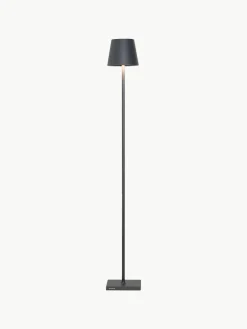Kleine dimbare LED vloerlamp Poldina, in hoogte verstelbaar