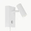 Kleine dimbare LED wandlamp Omari met stekker