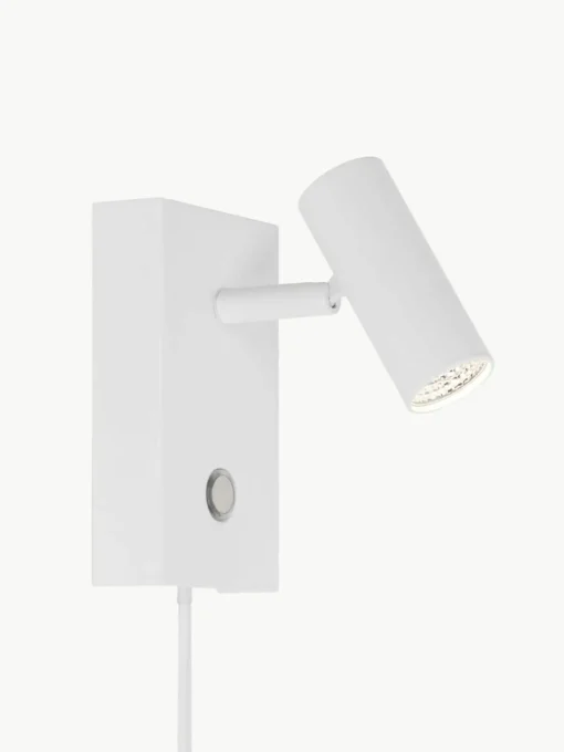 Kleine dimbare LED wandlamp Omari met stekker