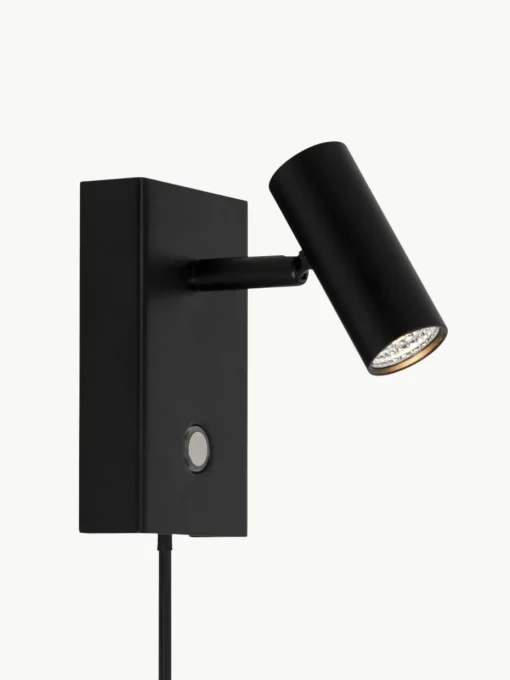 Kleine dimbare LED wandlamp Omari met stekker