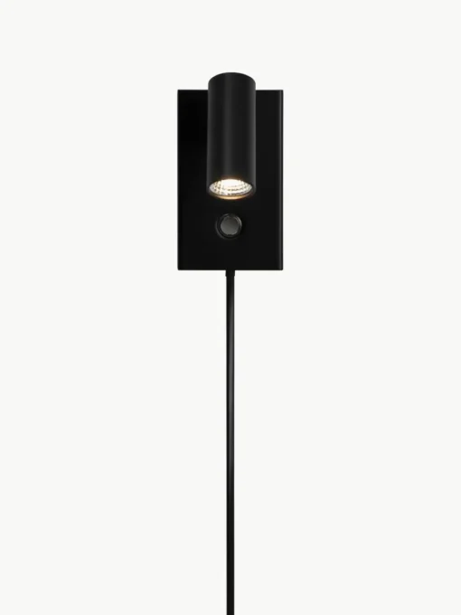 Kleine dimbare LED wandlamp Omari met stekker