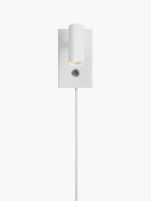 Kleine dimbare LED wandlamp Omari met stekker