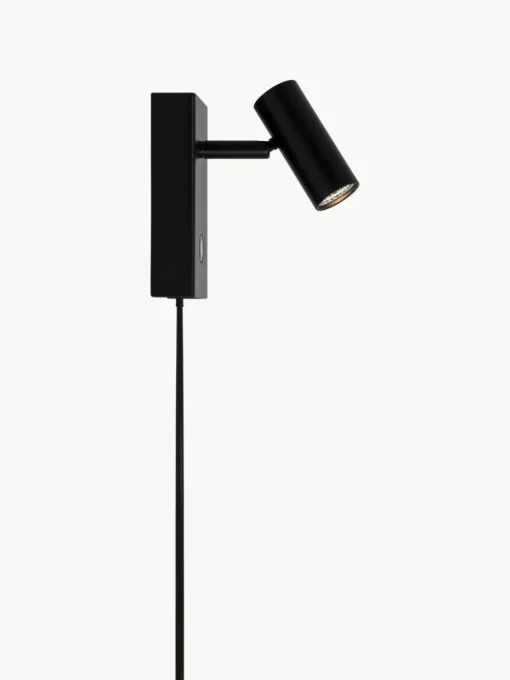 Kleine dimbare LED wandlamp Omari met stekker