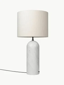 Kleine dimbare vloerlamp Gravity met marmeren voet