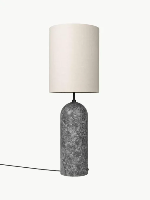 Kleine dimbare vloerlamp Gravity met marmeren voet