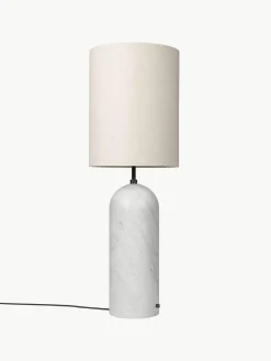 Kleine dimbare vloerlamp Gravity met marmeren voet