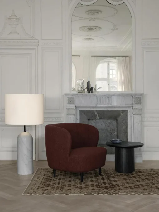 Kleine dimbare vloerlamp Gravity met marmeren voet