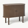 Kleine dressoir Calary met geribde voorzijde