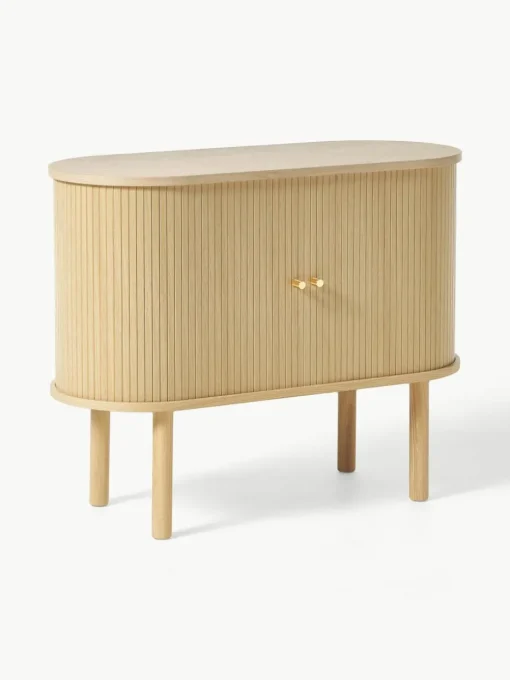 Kleine dressoir Calary met geribde voorzijde