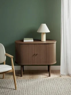 Kleine dressoir Calary met geribde voorzijde