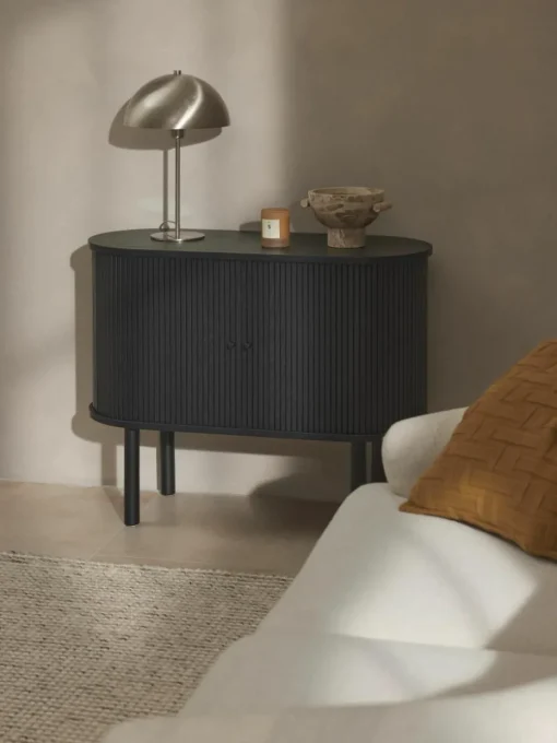 Kleine dressoir Calary met geribde voorzijde