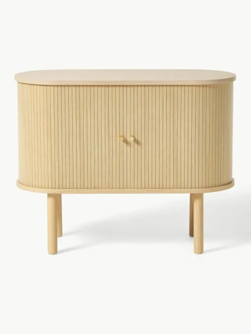 Kleine dressoir Calary met geribde voorzijde