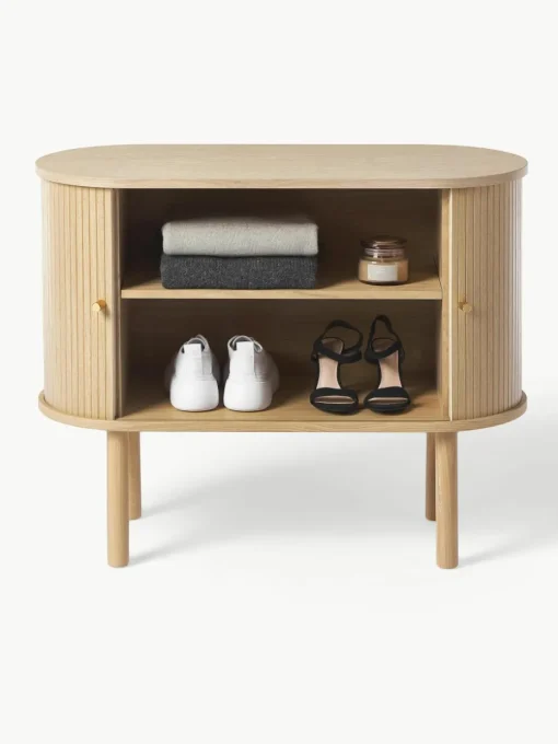 Kleine dressoir Calary met geribde voorzijde