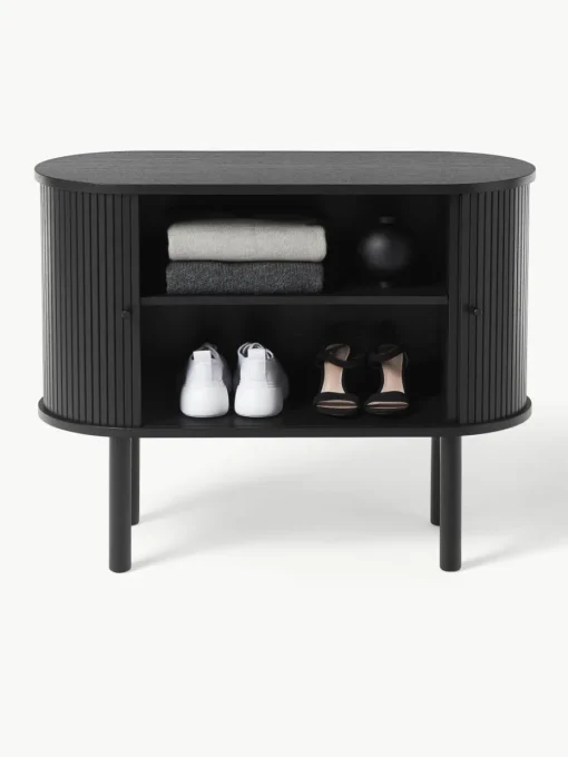 Kleine dressoir Calary met geribde voorzijde