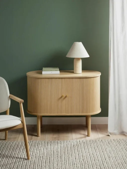 Kleine dressoir Calary met geribde voorzijde