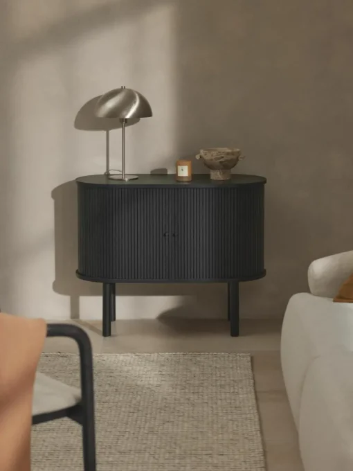 Kleine dressoir Calary met geribde voorzijde