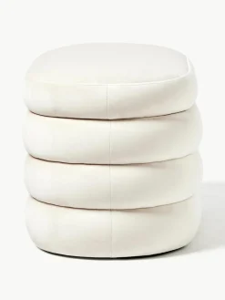 Kleine fluwelen bank Alto met opbergruimte