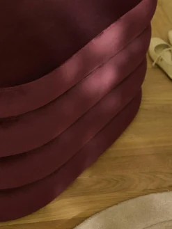 Kleine fluwelen bank Alto met opbergruimte