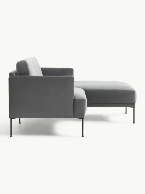 Kleine fluwelen hoekbank Fluente
