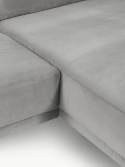 Kleine fluwelen hoekbank Fluente