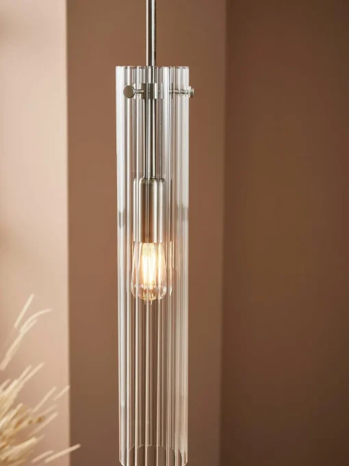 Kleine glazen hanglamp Tubo