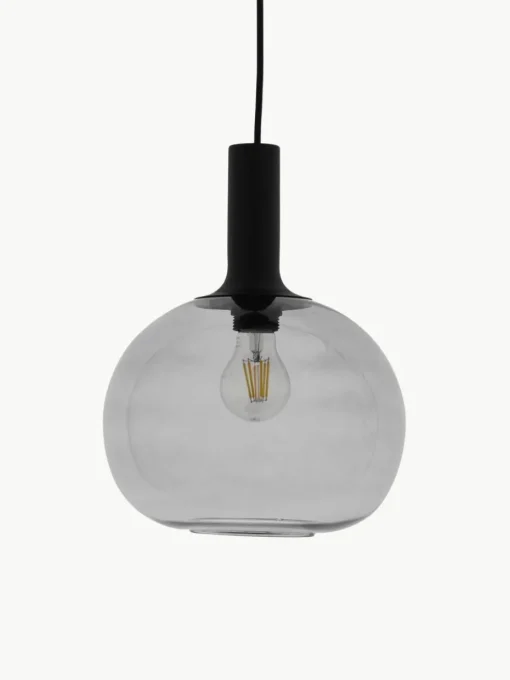 Kleine hanglamp Alton van rookglas