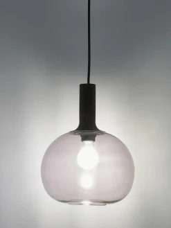 Kleine hanglamp Alton van rookglas