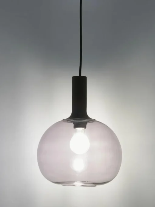 Kleine hanglamp Alton van rookglas