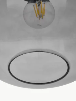 Kleine hanglamp Alton van rookglas